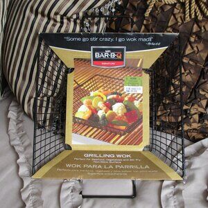 NWT square grilling wok basket